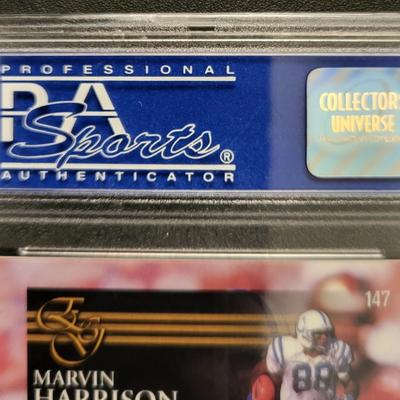 Sale Photo Thumbnail #85: 2000 Collectors. EDGE Marvin Harrison GEM MT 10 UNCIRCULATED