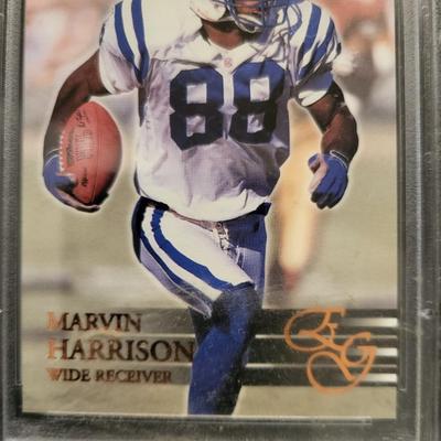 Sale Photo Thumbnail #83: 2000 Collectors. EDGE Marvin Harrison GEM MT 10 UNCIRCULATED