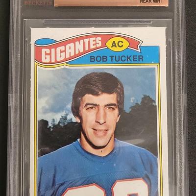 Sale Photo Thumbnail #94: 1977 TOPPS MEXICAN BOB TUCKER GRADED 7 NEAR MINT BECKETT