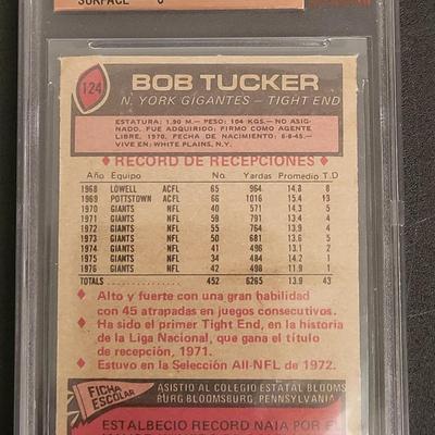 Sale Photo Thumbnail #95: 1977 TOPPS MEXICAN BOB TUCKER GRADED 7 NEAR MINT BECKETT