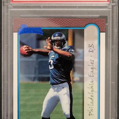 Sale Photo Thumbnail #133: 1999 Bowman Donovan McNabb PSA Mint 9