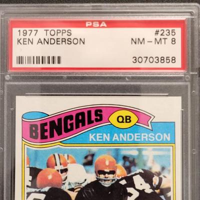 Sale Photo Thumbnail #135: 1977 Topps Ken Anderson PSA     NM-MT 8