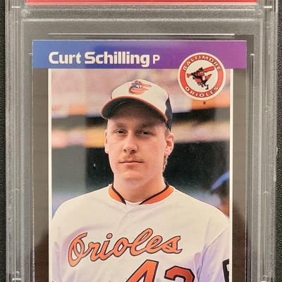 Sale Photo Thumbnail #143: 1989 Donruss Curt Schilling PSA Mint 9
