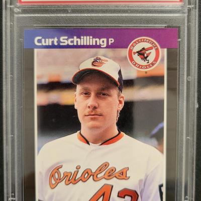 Sale Photo Thumbnail #153: 1989 Donruss Curt Schilling PSA Mint 9