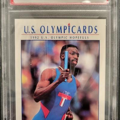 Sale Photo Thumbnail #168: 1992 Impel US Olympicards Michael Johnson PSA Mint 9