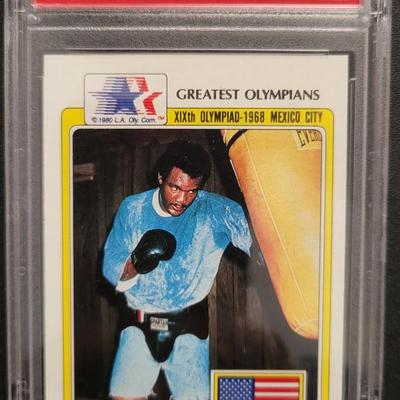 Sale Photo Thumbnail #173: 1983 Topps George Foreman Greatest Olympians PSA NM-MT 8