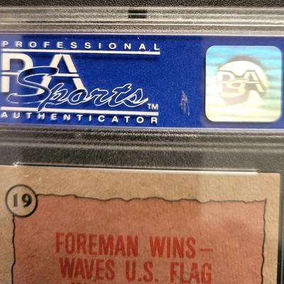 Sale Photo Thumbnail #171: 1983 Topps George Foreman Greatest Olympians PSA NM-MT 8