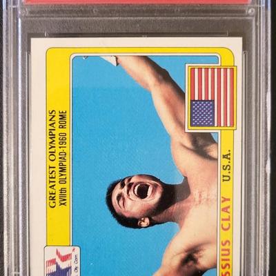 Sale Photo Thumbnail #178: 1983 Topps Cassius Clay Greatest Olympians PSA Mint 9