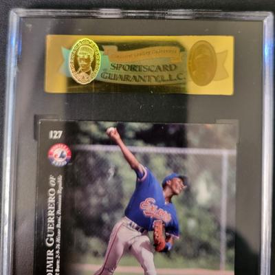 Sale Photo Thumbnail #186: 1995 UD Minor League Vladimir Guerrero SGC NM/MT 88