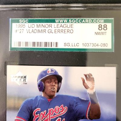 Sale Photo Thumbnail #187: 1995 UD Minor League Vladimir Guerrero SGC NM/MT 88