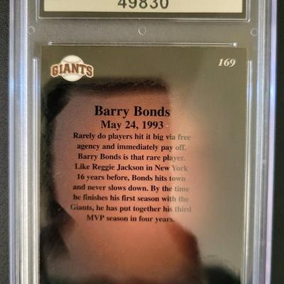 Sale Photo Thumbnail #192: 1997 Fleer Sport Illustrated Barry Bonds PGC NM-MT 8.0