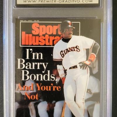 Sale Photo Thumbnail #189: 1997 Fleer Sport Illustrated Barry Bonds PGC NM-MT 8.0