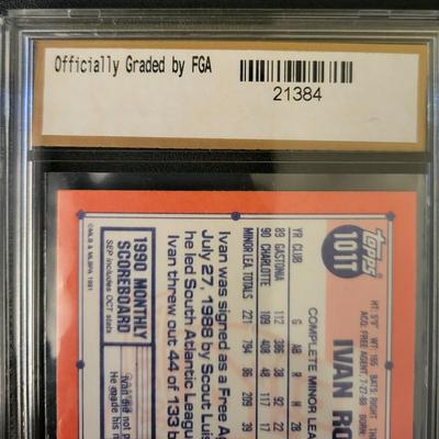 Sale Photo Thumbnail #196: 1991 Topps Traded Ivan Rodriquez Rookie FGA Gem Mint 10