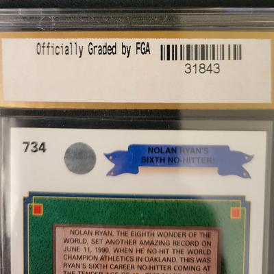 Sale Photo Thumbnail #201: 1990 Upper Deck Nolan Ryan Sixth No Hitter FGA Gem Mint 10