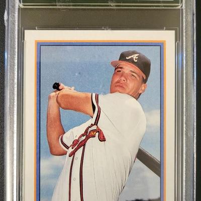 Sale Photo Thumbnail #208: 1991 Bowman Chipper Jones AGS Gem Mint 10.0 Rookie Card