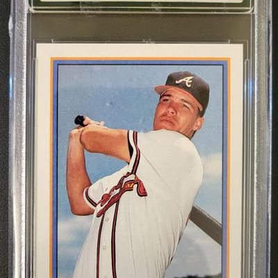 Sale Photo Thumbnail #204: 1991 Bowman Chipper Jones AGS Gem Mint 10.0 Rookie Card