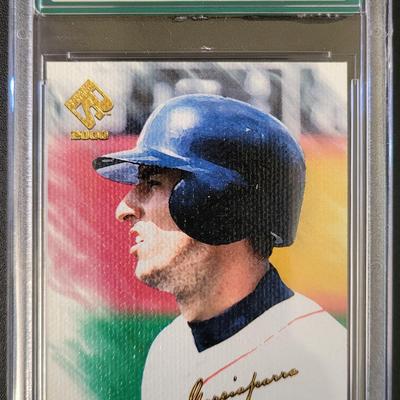 Sale Photo Thumbnail #219: 2000 Pacific Private Stock Artist Canvas Nomar Garciaparra AGS Mint 9.0