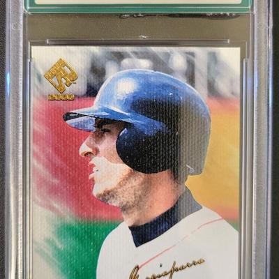 Sale Photo Thumbnail #222: 2000 Pacific Private Stock Artist Canvas Nomar Garciaparra AGS Mint 9.0