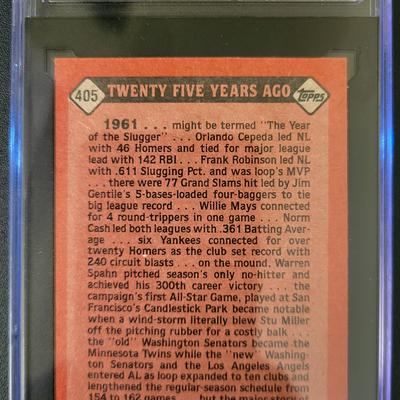 Sale Photo Thumbnail #232: 1986 Topps Roger Maris Turn Back the Clock SCD Authentic NM/MT 8.5