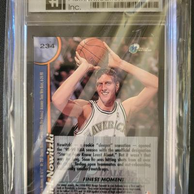 Sale Photo Thumbnail #242: 1998 Topps Finest Dirk Nowitzki 1st issue GAI Gem Mint 10