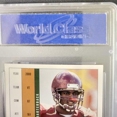 Sale Photo Thumbnail #256: 2001 Pacific Dynagon Michael Vick Rookie NFL Draft Picks WCG Gem-MT 10