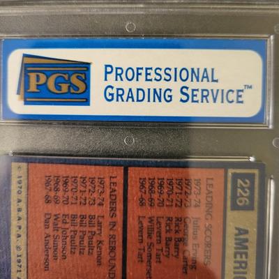 Sale Photo Thumbnail #261: 1974-75 Topps Team Leaders Erving/Roche/Kenon PGS NM 7.5