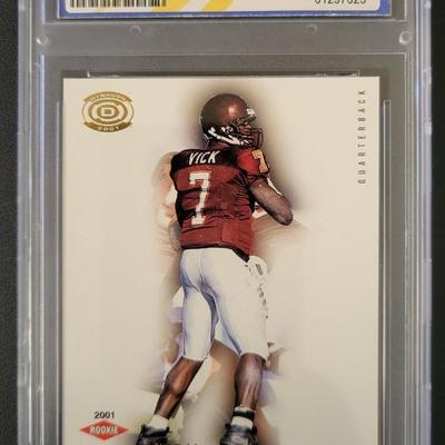 Sale Photo Thumbnail #268: 2001 Pacific Dynagon Michael Vick Rookie NFL Draft Picks WCG GEM-MT 10