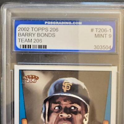 Sale Photo Thumbnail #270: 2002 Topps Barry Bond Team 206 PGS Mint 9