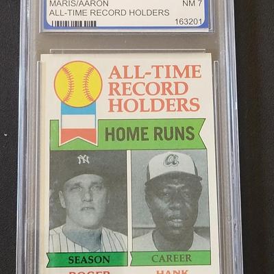 Sale Photo Thumbnail #277: 1979 TOPPS MARIS/AARON GRADED 7 NEAR MINT