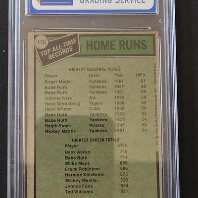 Sale Photo Thumbnail #276: 1979 TOPPS MARIS/AARON GRADED 7 NEAR MINT