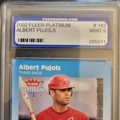 Sale Photo Thumbnail #279: 2002 Fleer Platinum Albert Pujols PGS Mint 9