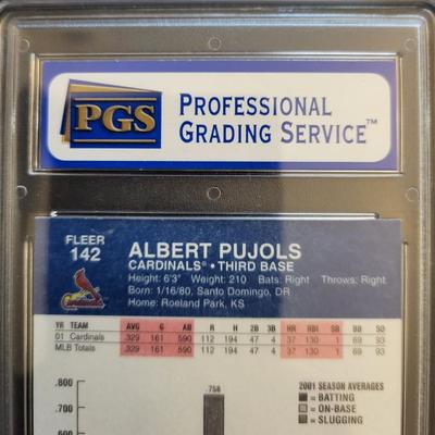 Sale Photo Thumbnail #280: 2002 Fleer Platinum Albert Pujols PGS Mint 9