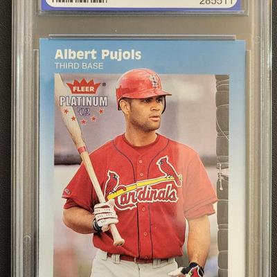Sale Photo Thumbnail #278: 2002 Fleer Platinum Albert Pujols PGS Mint 9