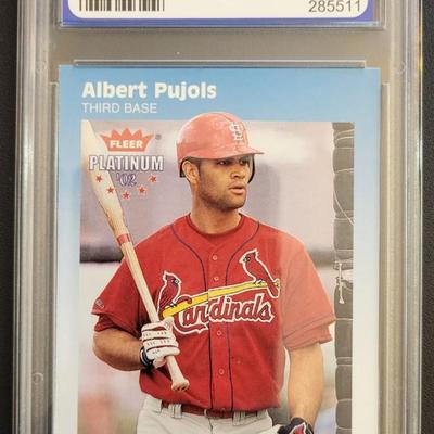 Sale Photo Thumbnail #282: 2002 Fleer Platinum Albert Pujols PGS Mint 9