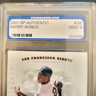 Sale Photo Thumbnail #289: 2001 UD Sp Authentic Barry Bonds PGS Mint 9