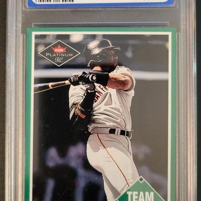 Sale Photo Thumbnail #301: 2001 Fleer Platinum Barry Bonds Team Leader PGS Mint 9