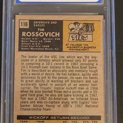 Sale Photo Thumbnail #304: 1971 TOPPS TIM ROSSOVICH GRADED 7 NEAR MINT