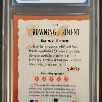 Sale Photo Thumbnail #309: 2002 Diamond Kings Barry Bonds PGS Mint 9