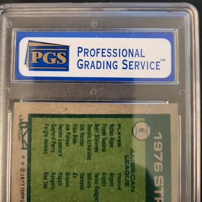 Sale Photo Thumbnail #317: 1977 Topps Ryan/Seaver 1976 Strikeout Leaders PGS NM 7