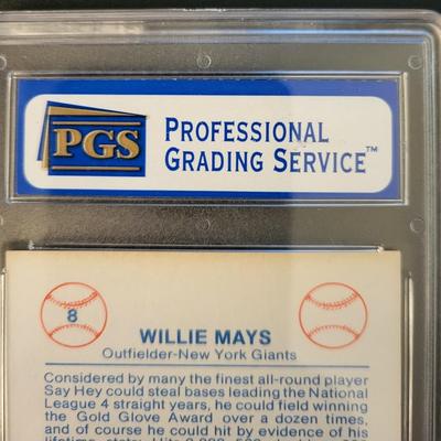 Sale Photo Thumbnail #327: 1977 TCMA Renata Galasso Willie Mays PGS NM-MT 8