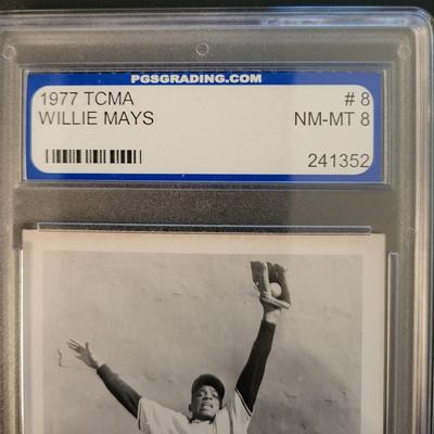 Sale Photo Thumbnail #326: 1977 TCMA Renata Galasso Willie Mays PGS NM-MT 8