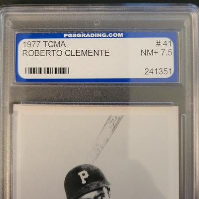 Sale Photo Thumbnail #345: 1977 TCMA Roberto Clemente PGS NM+ 7.5