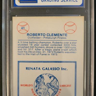 Sale Photo Thumbnail #347: 1977 TCMA Roberto Clemente PGS NM+ 7.5