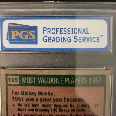 Sale Photo Thumbnail #351: 1975 Topps Mantle/Aaron 1957 Most Valuable Players PGS EX-MT+6.5
