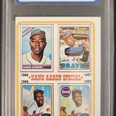 Sale Photo Thumbnail #369: 1974 Topps Hank Aaron Hank Aaron Special 1966-1969 PGS EX-MT + 6.5