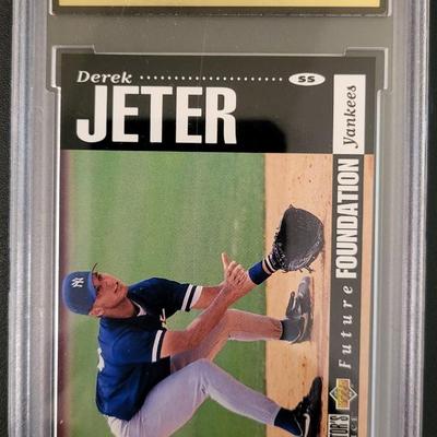 Sale Photo Thumbnail #379: 1994 Collectors Choice Derek Jeter MG GEM MT 10 Rookie Card