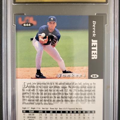 Sale Photo Thumbnail #382: 1994 Collectors Choice Derek Jeter MG GEM MT 10 Rookie Card
