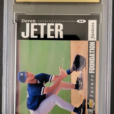 Sale Photo Thumbnail #383: 1994 Collectors Choice Derek Jeter MG GEM MT 10 Rookie Card