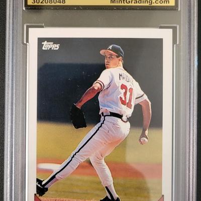 Sale Photo Thumbnail #388: 1993 Topps Traded Greg Maddux Mint GEM MT 10