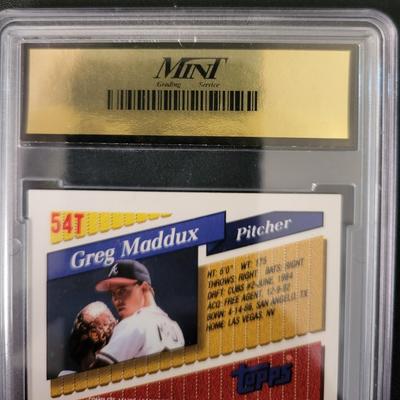 Sale Photo Thumbnail #386: 1993 Topps Traded Greg Maddux Mint GEM MT 10